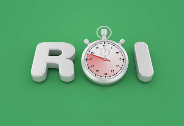 istock 3D Stopwatch with ROI Word 2156952358