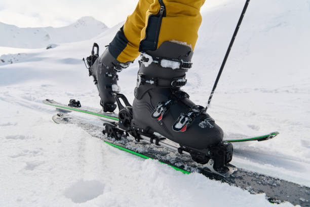 istock Close-Up of Ski Gear Ready for a Challenging Ascent 2156953846