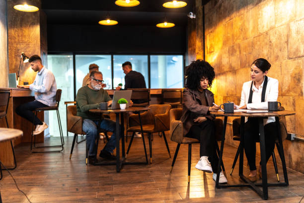 Business people working at coworking