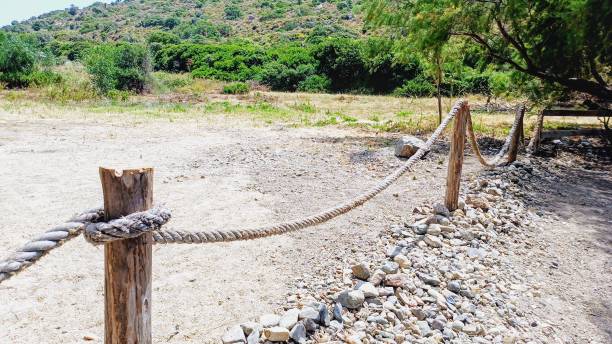 istock organic rope fence 2156961008