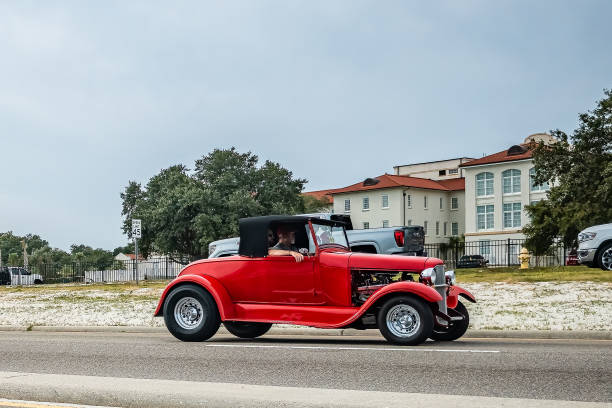 An original 1932 Ford Roadster. Clipping Path on vehicle. 