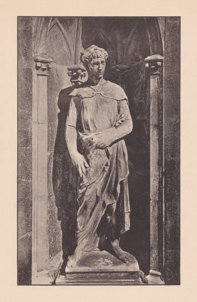 istock John the Baptist, Giotto's Campanile, Florence, Italy, halftone print, 1891 2156961986