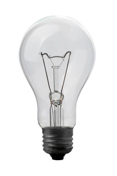 istock electric incandescent lamp , isolated on a white background 2156967909