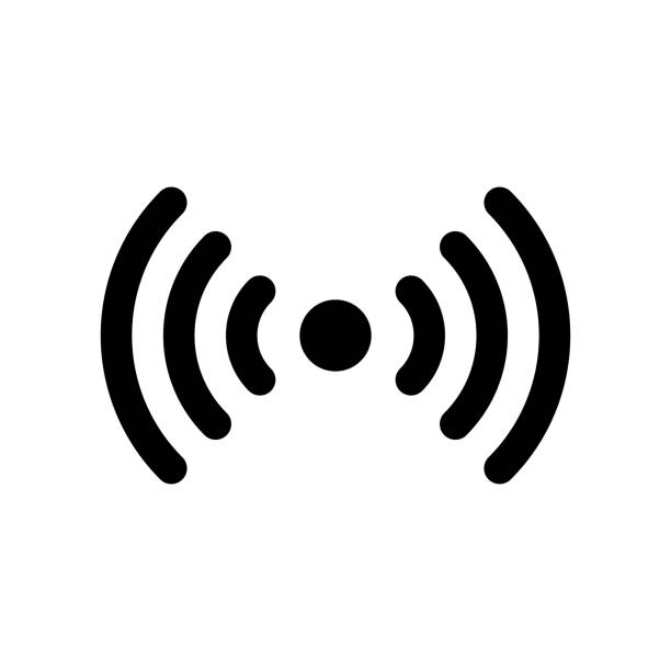 signal icon - radiolokátor stock ilustrace