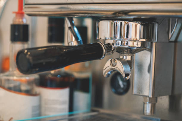 istock Closeup shot of an espresso maker 2156970978