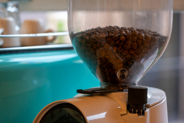 Closeup shot of an coffee grinder
