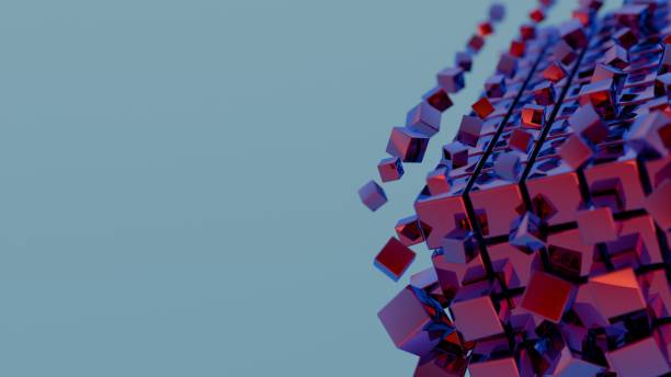 istock Vivid prismatic shapes morphing in 3D space, creating a visually enchanting and dynamic effect. 2156971120