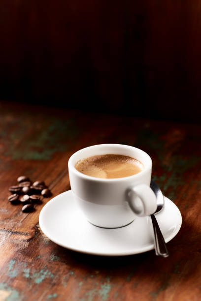 istock Cup of coffee on wooden background. Close up. Copy space. 2156972840