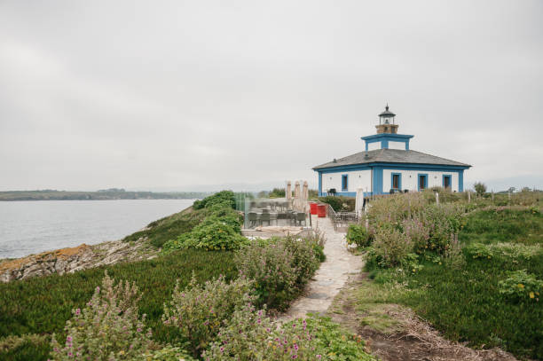 istock Illa Pancha lighthouse in Lugo, Spain 2156980023