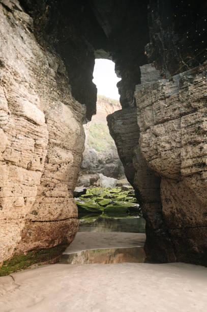 istock Cave in As Catedrais beach, Galicia, Spain 2156980170