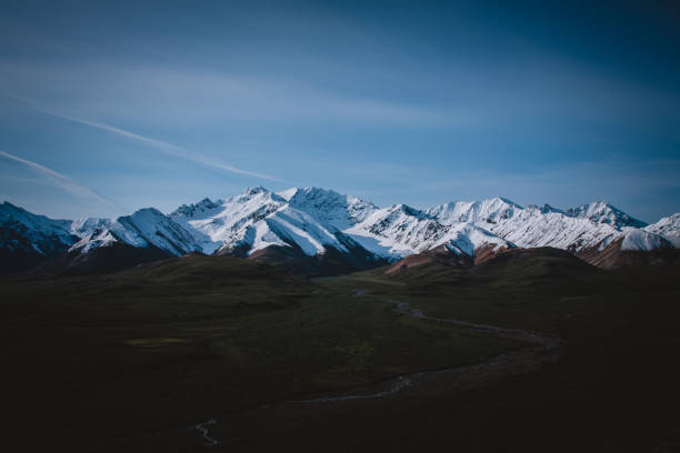 istock Alaskan Mountains and River Valley in Summer 2156984337