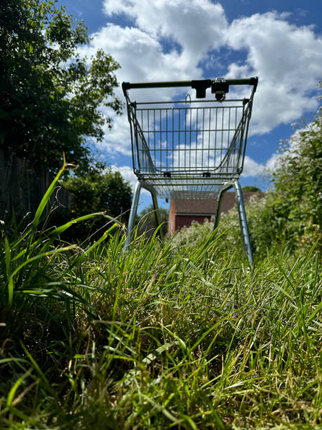 istock Shopping Trolley Abandoned In The Long Grass 2156990882