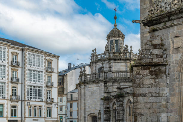 View of the Cathedral of Santa Maria in Lugo, Galicia, northwestern Spain