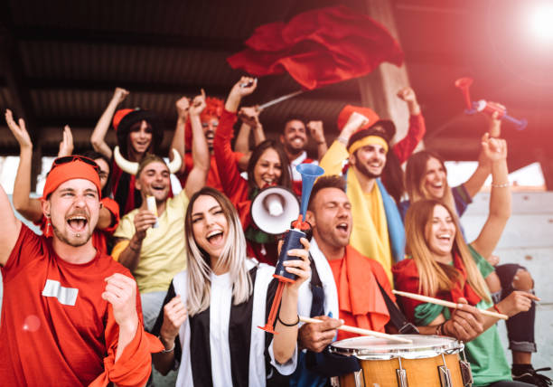 istock happiness sport supporter at the stadium 2156999414