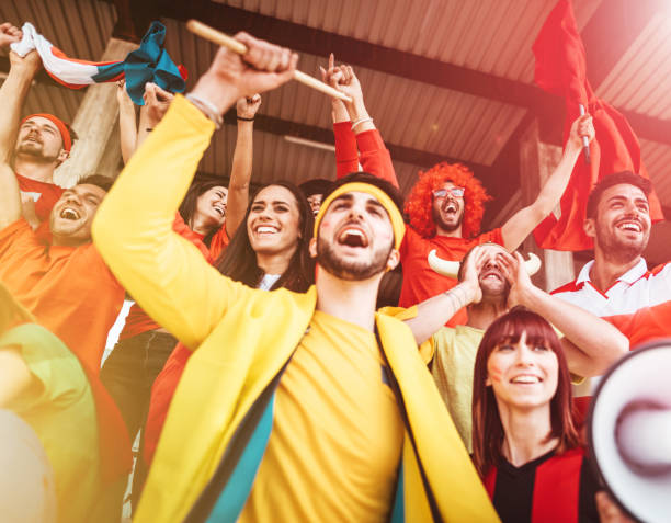 istock happiness sport supporter at the stadium 2156999597