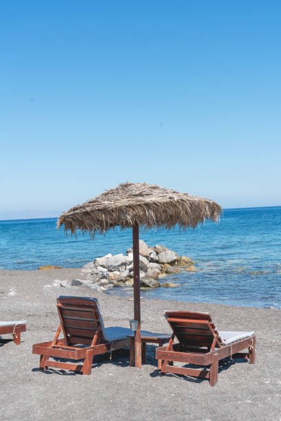 A beach on the island of Santorini
