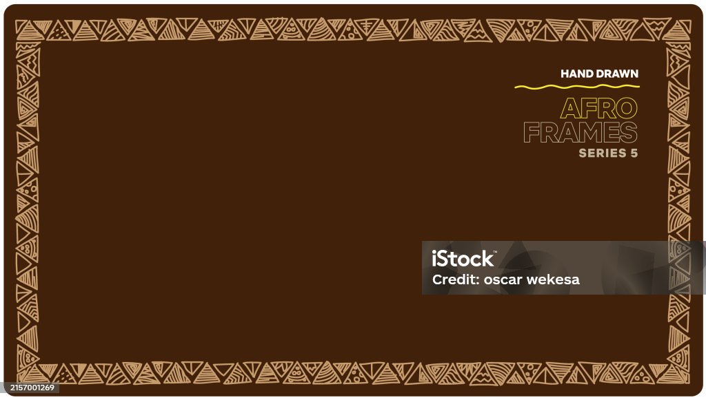 African Pattern Side Frame African Themed Pattern And Boarder Stock Illustration - Download Image ...