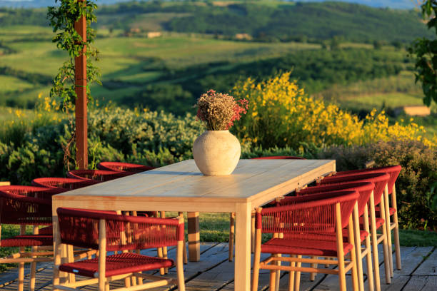 istock Outdoor garden table in Tuscany 2157013204