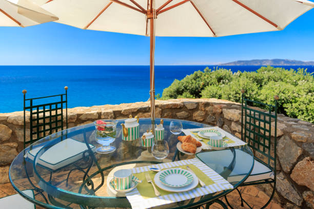 istock Italian Breakfast in terrace with sea view 2157014858