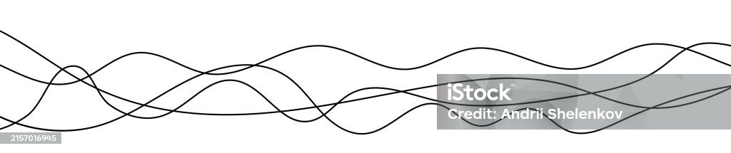 Wavy Line Function Thin Curved Wavy Lines Stock Illustration - Download Image Now ...
