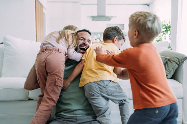 istock Happy family at home. 2157021620