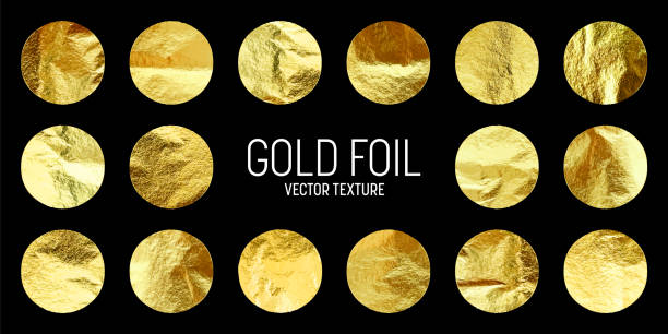 istock Gold foil, shiny handmade circles. Golden glittering texture, pattern. Luxury shining hand drawn background. Wedding, greeting card decoration elements. Modern minimalist art. Vector illustration 2157021781