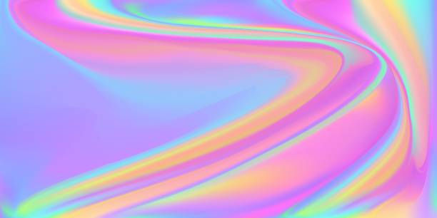 istock Vivid Unicorn Background. Trendy Purple Holographic Horizontal Background. Premium Vector. 2157024143