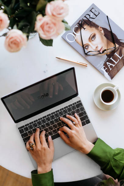 istock Businesswoman using a laptop at home 2157024285