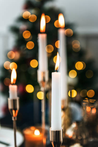 istock Candles glowing in the Christmas 2157024542