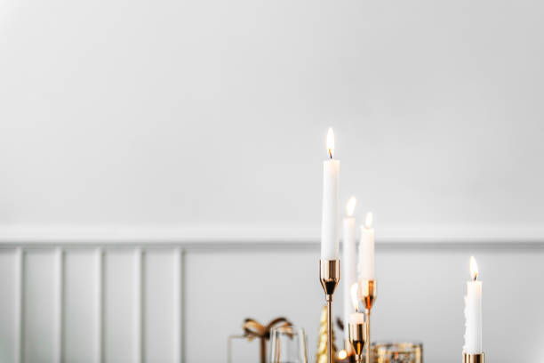 istock Candles glowing in the Christmas 2157024547