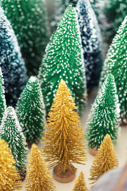 istock Green and golden Christmas tree decor 2157031703