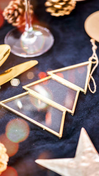 istock Festive golden Christmas ornament design 2157032399