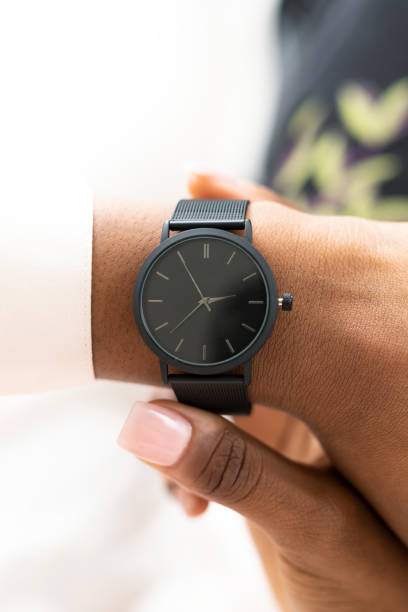 istock Closeup of a smartwatch on a woman's wrist 2157032630