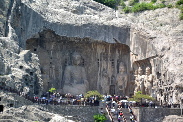 Experiencing Luoyang Longmen Grottoes’ Cozy Spiritual History 2 China Luoyang Longmen Grottoes river bank near the grottoes