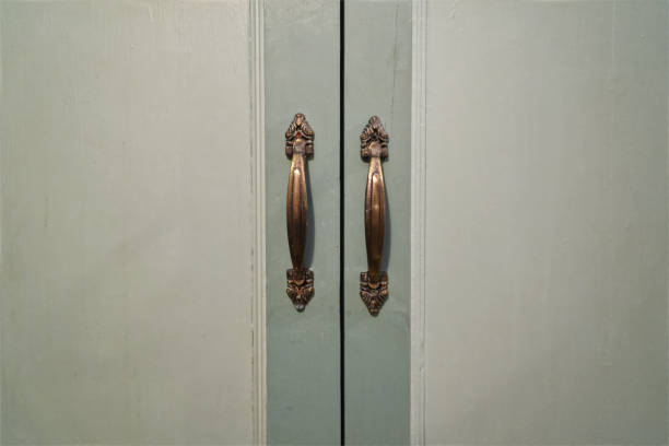 istock Aluminum door or window handle. 2 2157033560