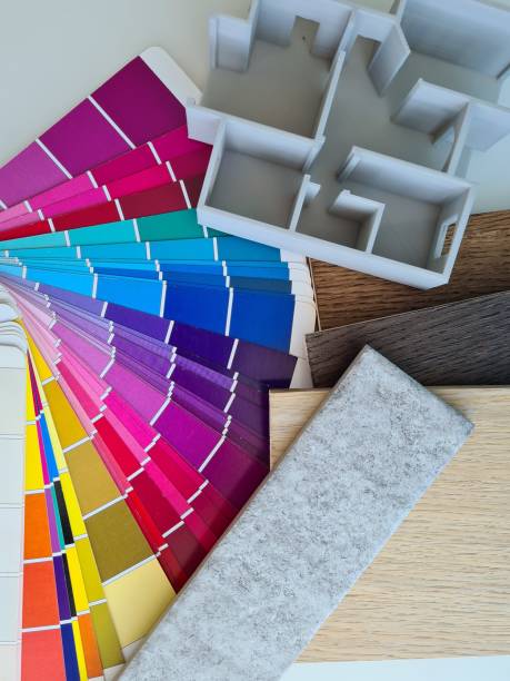 istock Interior Design Color Palette and Floor Samples for New Home Remodel 2157034938