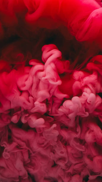istock Paint water splash vapor cloud pink red smoke art 2157036467