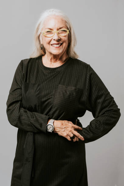 istock Happy senior woman in a studio 2157036551