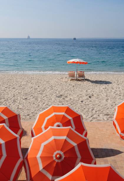 istock Antibes, Juan-les-Pins, Parasols on the beach 2157036835