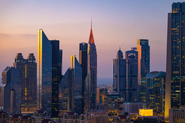 istock Skyscrapers in Dubai Financial District 2157039412