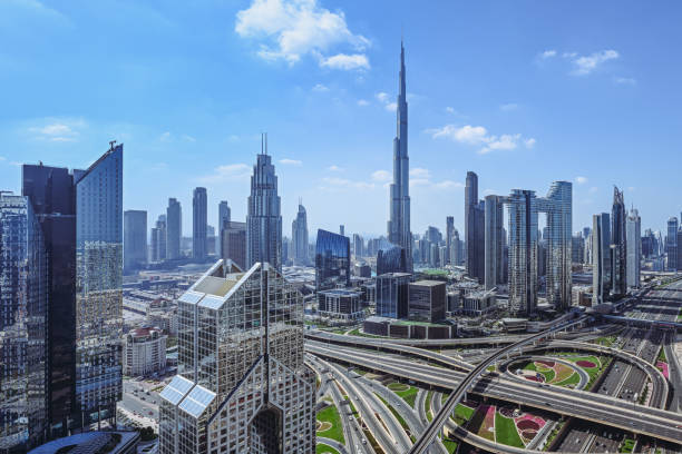 istock Skyscrapers in Dubai Financial District 2157039519