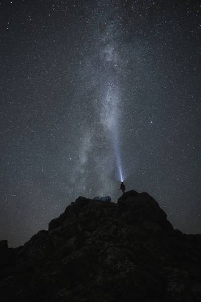 istock Beautiful milky way on the night sky 2157040302