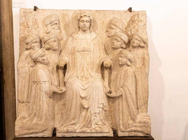 Ancient Romans battle bass relief