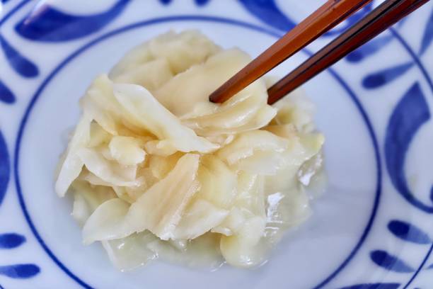 istock Gari (Pickled Ginger) With Wooden Chopsticks 2157043353