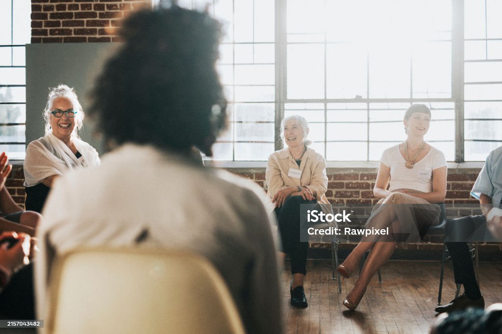 People Tabling People Sitting And Talking With A Group Stock Photo - Download Image ...