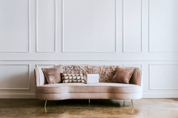 istock Modern pastel living room decor 2157043499