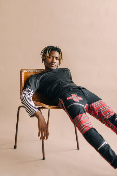 istock Black street style male model 2157044411