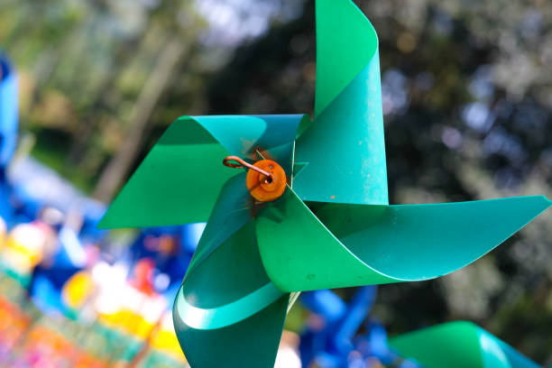 Kid with pinwheel