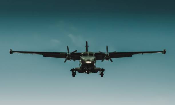 istock PLANE IN MINIMALIST SYMMETRIC FLIGHT 2157050755