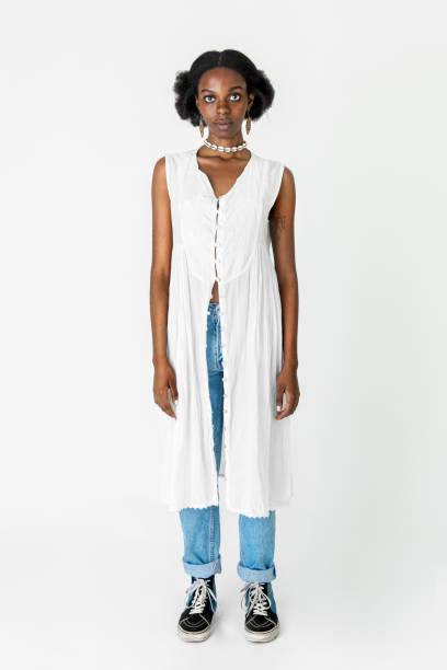 istock Confident black girl in jeans 2157053188